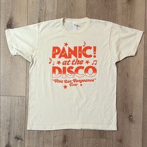 tultex ~ Panic! At The Disco HAD TO BE THERE TEE, ivory, size L, sold out online